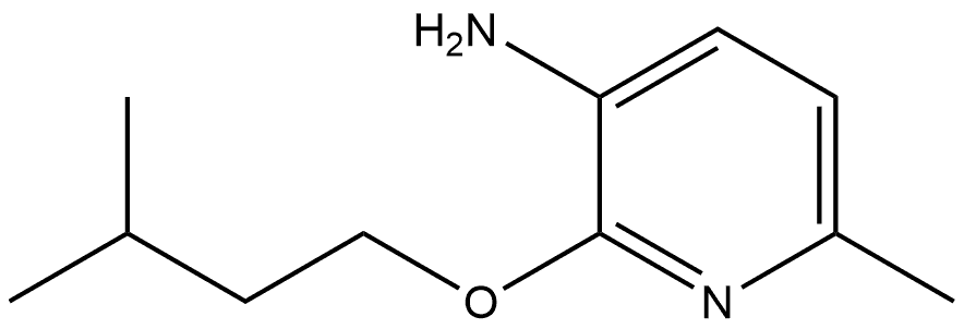 6-Methyl-2-(3-methylbutoxy)-3-pyridinamine Structure