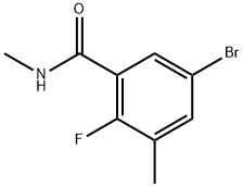 Benzamide, 5-bromo-2-fluoro-N,3-dimethyl- Structure