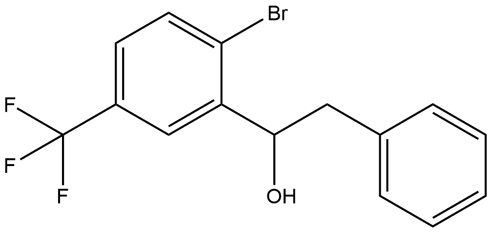 α-[2-Bromo-5-(trifluoromethyl)phenyl]benzeneethanol Structure