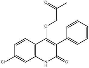 2(1H)-Quinolinone, 7-chloro-4-(2-oxopropoxy)-3-phenyl- Structure