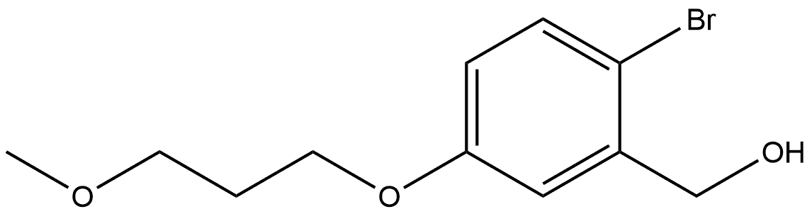 2-Bromo-5-(3-methoxypropoxy)benzenemethanol Structure