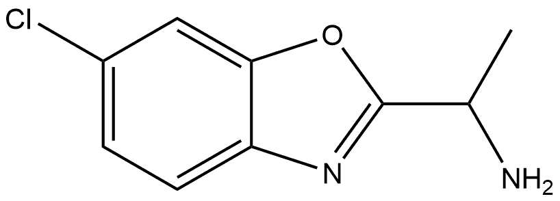 1-(6-CHLORO-1,3-BENZOXAZOL-2-YL)ETHAN-1-AMINE Structure