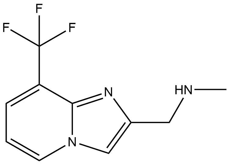 N-methyl-1-(8-(trifluoromethyl)imidazo[1,2-a]pyridin-2-yl)methanamine Structure