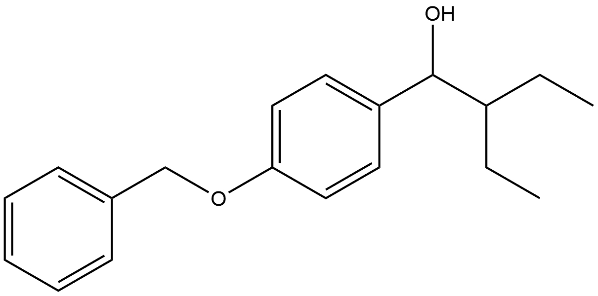 α-(1-Ethylpropyl)-4-(phenylmethoxy)benzenemethanol Structure