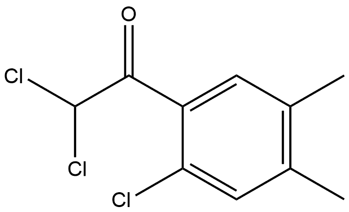 2,2-dichloro-1-(2-chloro-4,5-dimethylphenyl)ethanone Structure