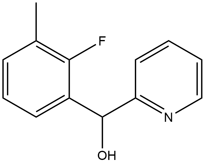 α-(2-Fluoro-3-methylphenyl)-2-pyridinemethanol Structure