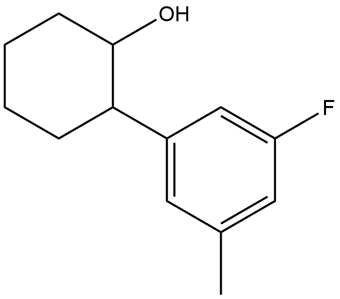 2-(3-Fluoro-5-methylphenyl)cyclohexanol Structure