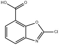 7-Benzoxazolecarboxylic acid, 2-chloro- Structure