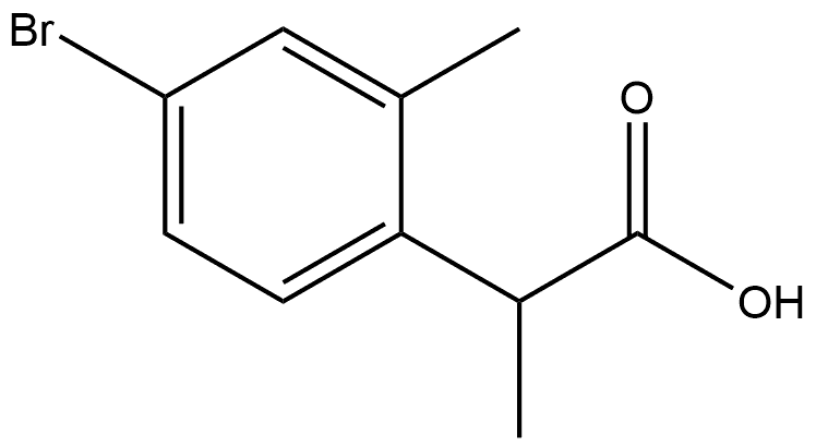 2-(4-bromo-2-methylphenyl)propanoic acid Structure