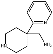 4-Piperidinemethanamine, 4-(2-pyridinyl)- Structure