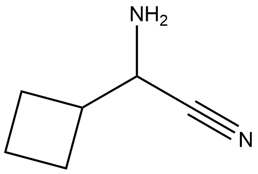 Cyclobutaneacetonitrile, α-amino- Structure