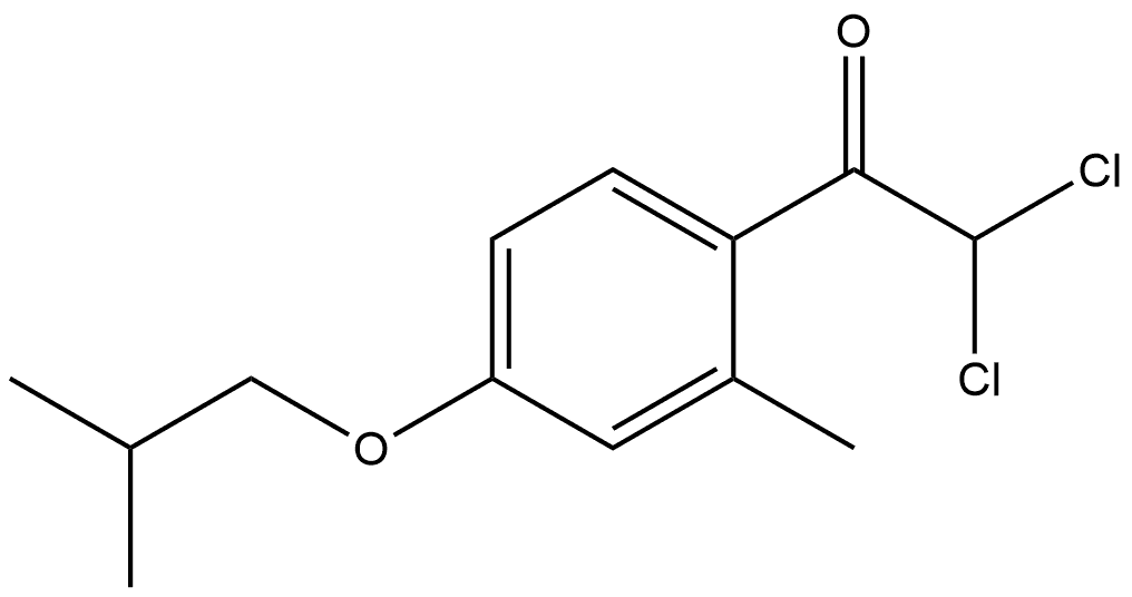 2,2-dichloro-1-(4-isobutoxy-2-methylphenyl)ethanone 구조식 이미지