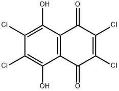 1,4-Naphthalenedione, 2,3,6,7-tetrachloro-5,8-dihydroxy- 구조식 이미지