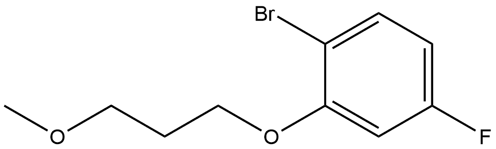 1-bromo-4-fluoro-2-(3-methoxypropoxy)benzene Structure