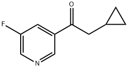 2-cyclopropyl-1-(5-fluoropyridin-3-yl)ethan-1-one Structure