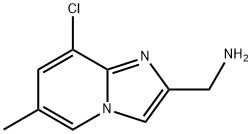 1-{8-chloro-6-methylimidazo[1,2-a]pyridin-2-yl}methanamine Structure