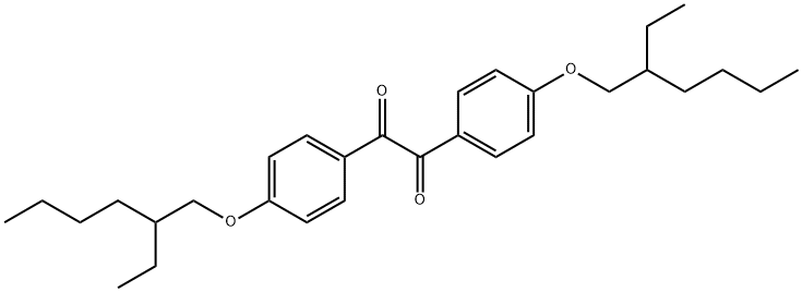 1,2-Ethanedione, 1,2-bis[4-[(2-ethylhexyl)oxy]phenyl]- Structure