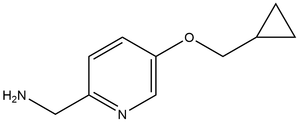 5-(Cyclopropylmethoxy)-2-pyridinemethanamine Structure