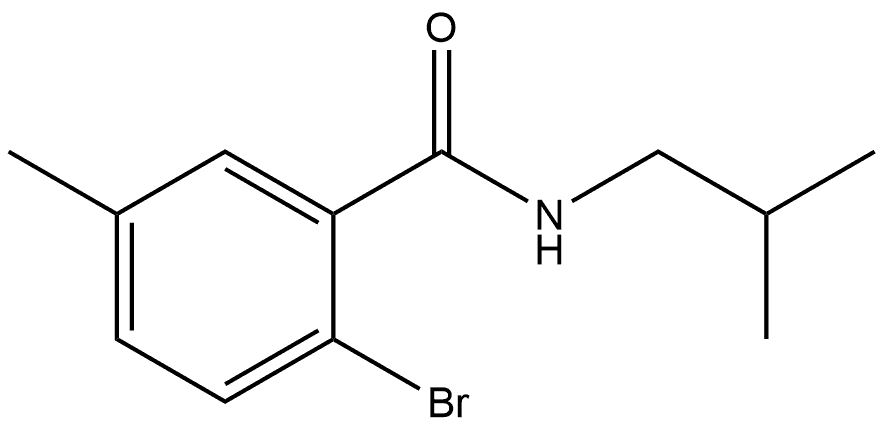 2-Bromo-5-methyl-N-(2-methylpropyl)benzamide Structure