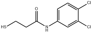 Propanamide, N-(3,4-dichlorophenyl)-3-mercapto- Structure