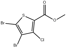 2-Thiophenecarboxylic acid, 4,5-dibromo-3-chloro-, methyl ester 구조식 이미지