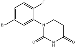 2,4(1H,3H)-Pyrimidinedione, 1-(5-bromo-2-fluorophenyl)dihydro- Structure