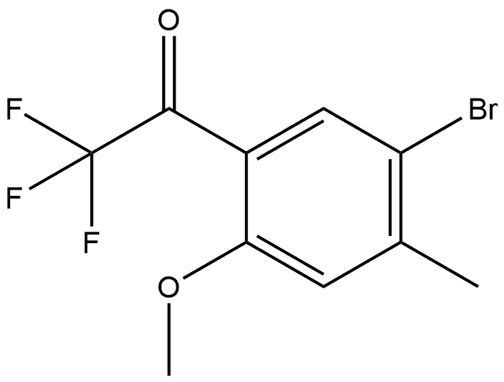 1-(5-Bromo-2-methoxy-4-methylphenyl)-2,2,2-trifluoroethanone Structure