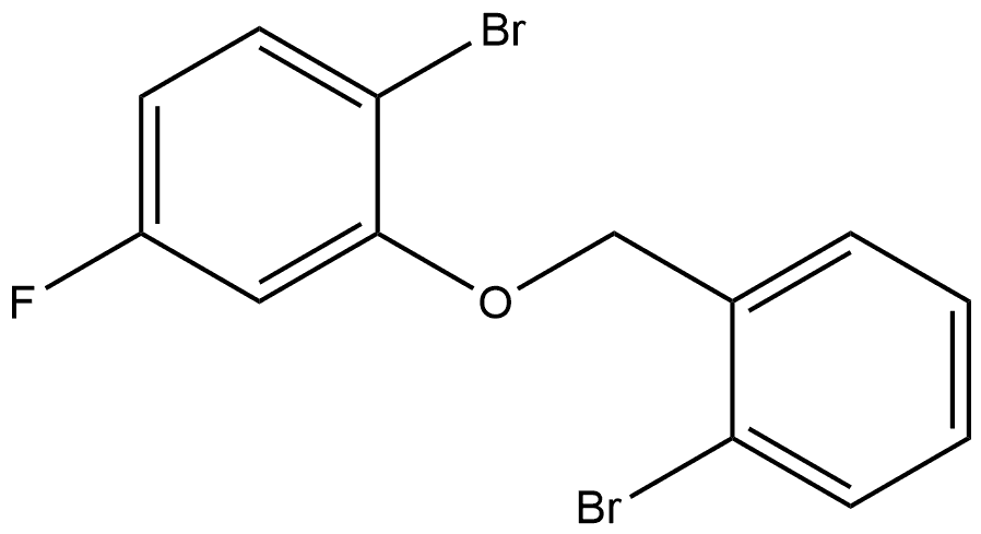 1-Bromo-2-[(2-bromophenyl)methoxy]-4-fluorobenzene Structure