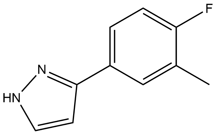 3-(4-Fluoro-3-methylphenyl)-1H-pyrazole Structure