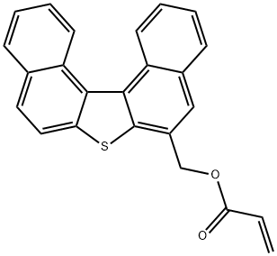 2-Propenoic acid, dinaphtho[2,1-b:1',2'-d]thien-6-ylmethyl ester 구조식 이미지