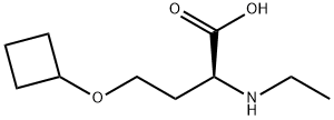O-cyclobutyl-N-ethyl-L-homoserine Structure