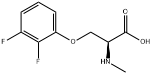 O-(2,3-difluorophenyl)-N-methyl-L-serine Structure