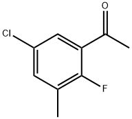 Ethanone, 1-(5-chloro-2-fluoro-3-methylphenyl)- Structure