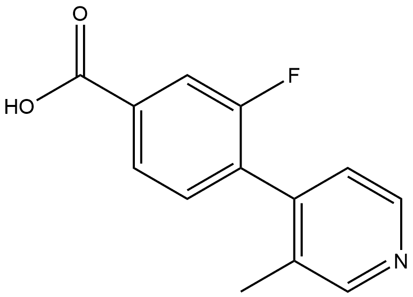 3-Fluoro-4-(3-methyl-4-pyridinyl)benzoic acid Structure