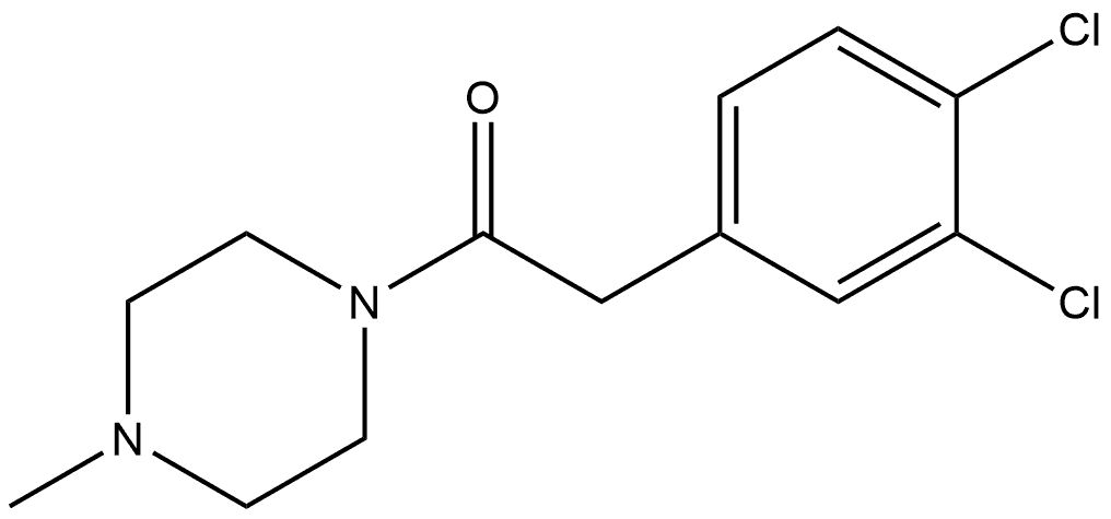 2-(3,4-Dichlorophenyl)-1-(4-methyl-1-piperazinyl)ethanone Structure