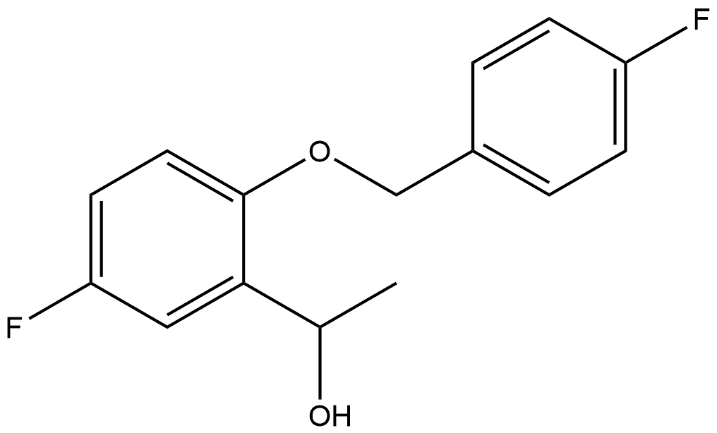 5-Fluoro-2-[(4-fluorophenyl)methoxy]-α-methylbenzenemethanol Structure