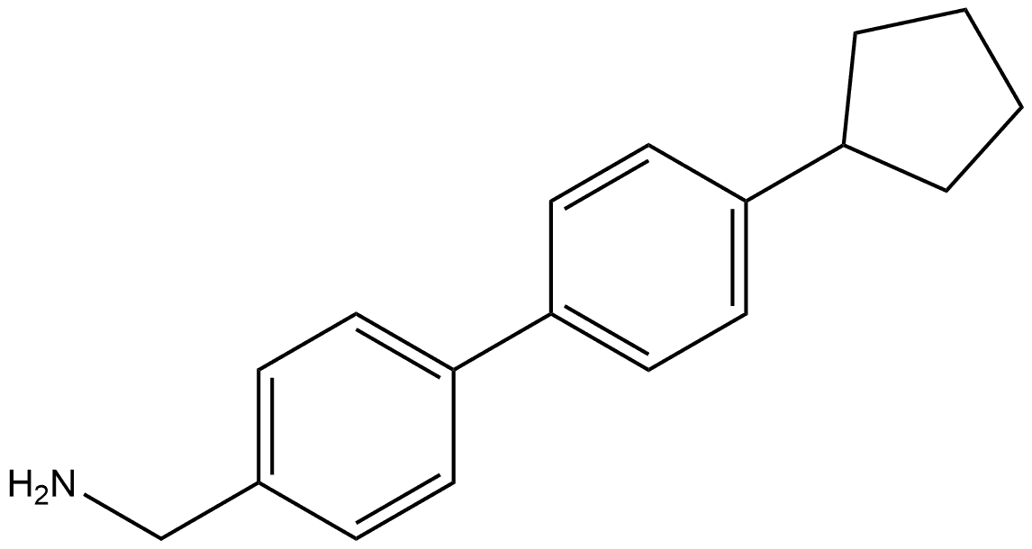 4'-Cyclopentyl[1,1'-biphenyl]-4-methanamine Structure