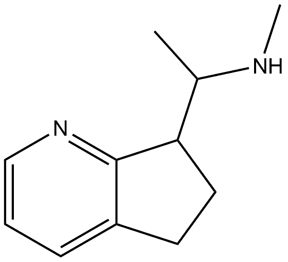 5H-Cyclopenta[b]pyridine-7-methanamine, 6,7-dihydro-N,α-dimethyl- Structure