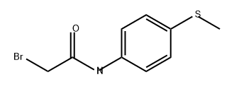 Acetamide, 2-bromo-N-[4-(methylthio)phenyl]- Structure