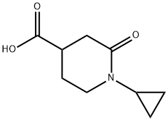 4-Piperidinecarboxylic acid, 1-cyclopropyl-2-oxo- Structure