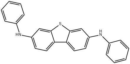 3,7-Dibenzothiophenediamine, N3,N7-diphenyl- Structure