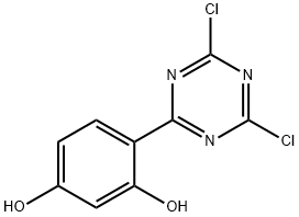 1,3-Benzenediol, 4-(4,6-dichloro-1,3,5-triazin-2-yl)- Structure