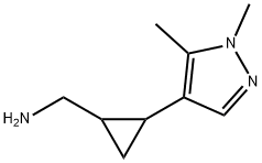 Cyclopropanemethanamine, 2-(1,5-dimethyl-1H-pyrazol-4-yl)- Structure