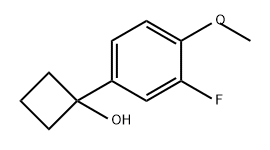 Cyclobutanol, 1-(3-fluoro-4-methoxyphenyl)- Structure