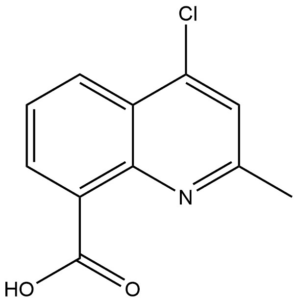 4-Chloro-2-methyl-8-quinolinecarboxylic acid Structure