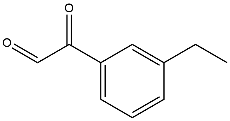 Benzeneacetaldehyde, 3-ethyl-α-oxo- Structure