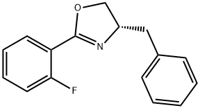 Oxazole, 2-(2-fluorophenyl)-4,5-dihydro-4-(phenylmethyl)-, (4S)- Structure