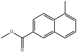 2-Naphthalenecarboxylic acid, 5-methyl-, methyl ester Structure
