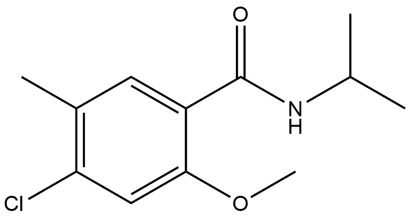 4-Chloro-2-methoxy-5-methyl-N-(1-methylethyl)benzamide Structure