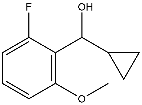 α-Cyclopropyl-2-fluoro-6-methoxybenzenemethanol Structure